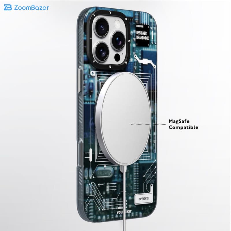 قاب یانگ کیت مدل Cyberpunk 360° Spin Magnetic Stand Case مناسب برای گوشی موبایل اپل iphone 16 promax — تصویر ۶