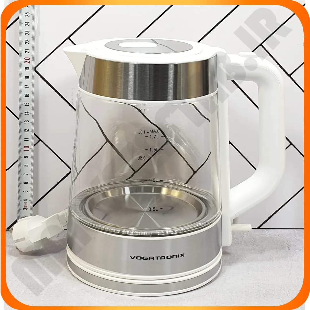 کتری برقی بدنه پیرکس سفید VE-234 ووگاتی