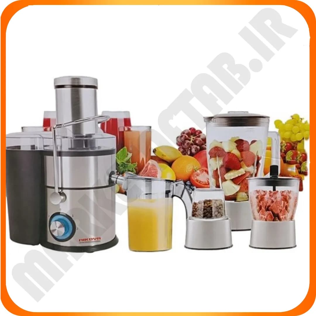 آبمیوه گیری 4 کاره NKM-912 مشکی نیکوا — تصویر ۲