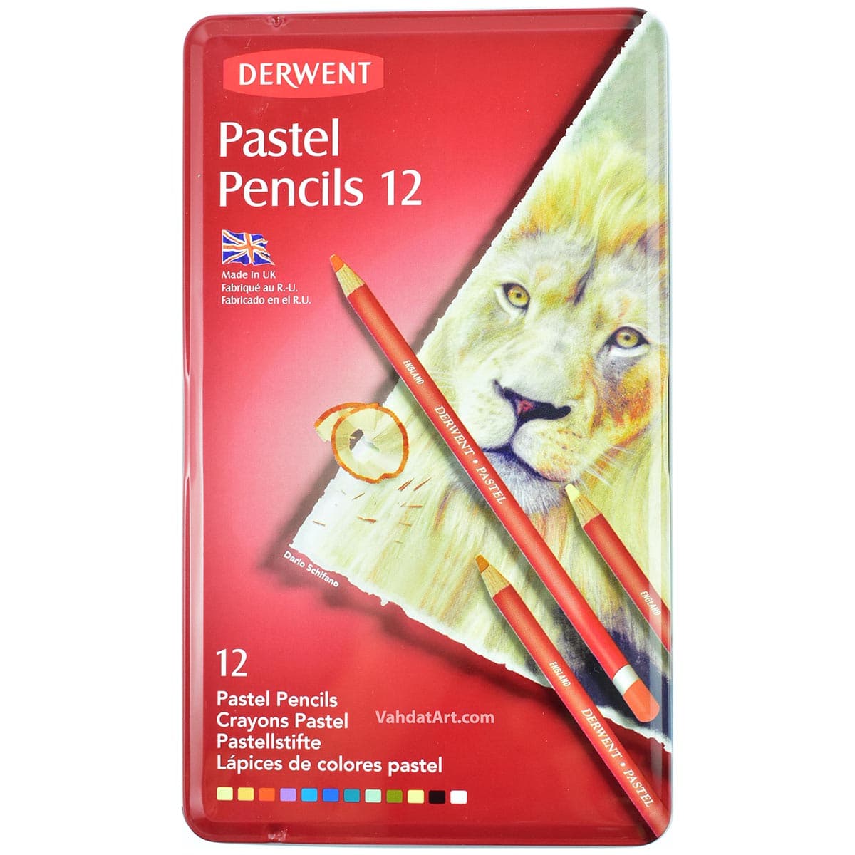 پاستل مدادی 12 رنگ DERWENT