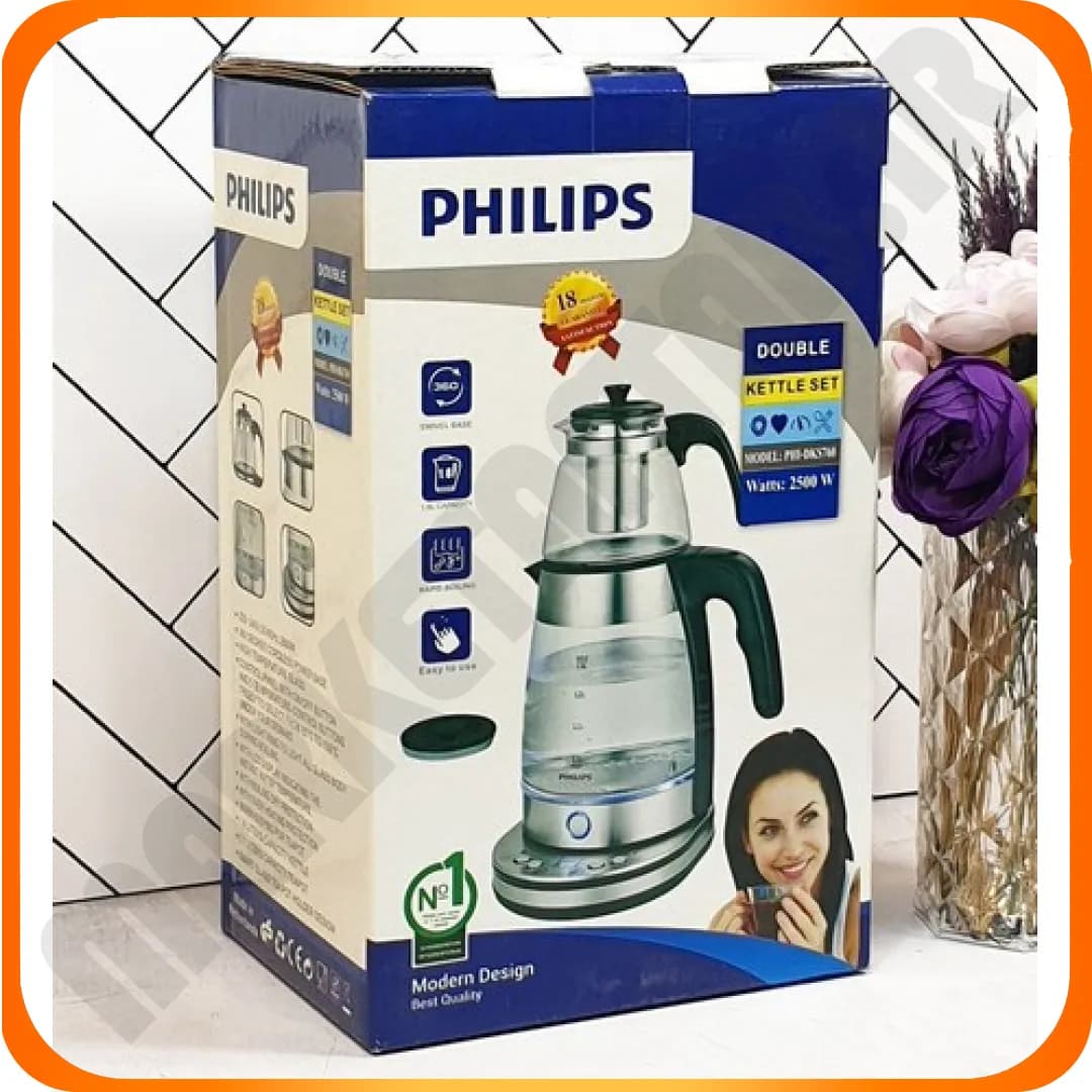 چای ساز روهمی بدنه پیرکس 1/8 لیتر phi-dks760 فیلیپس