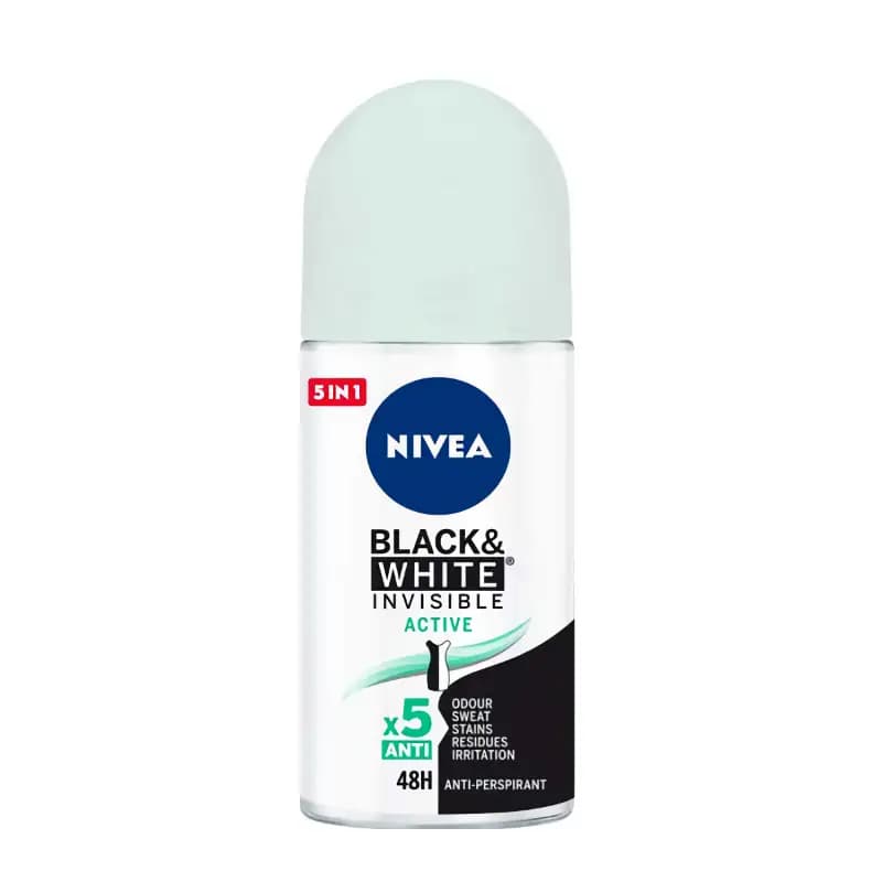 نیوآ دئودورانت زن رول بلک اند وایت اینویزیبل کلین 50ml