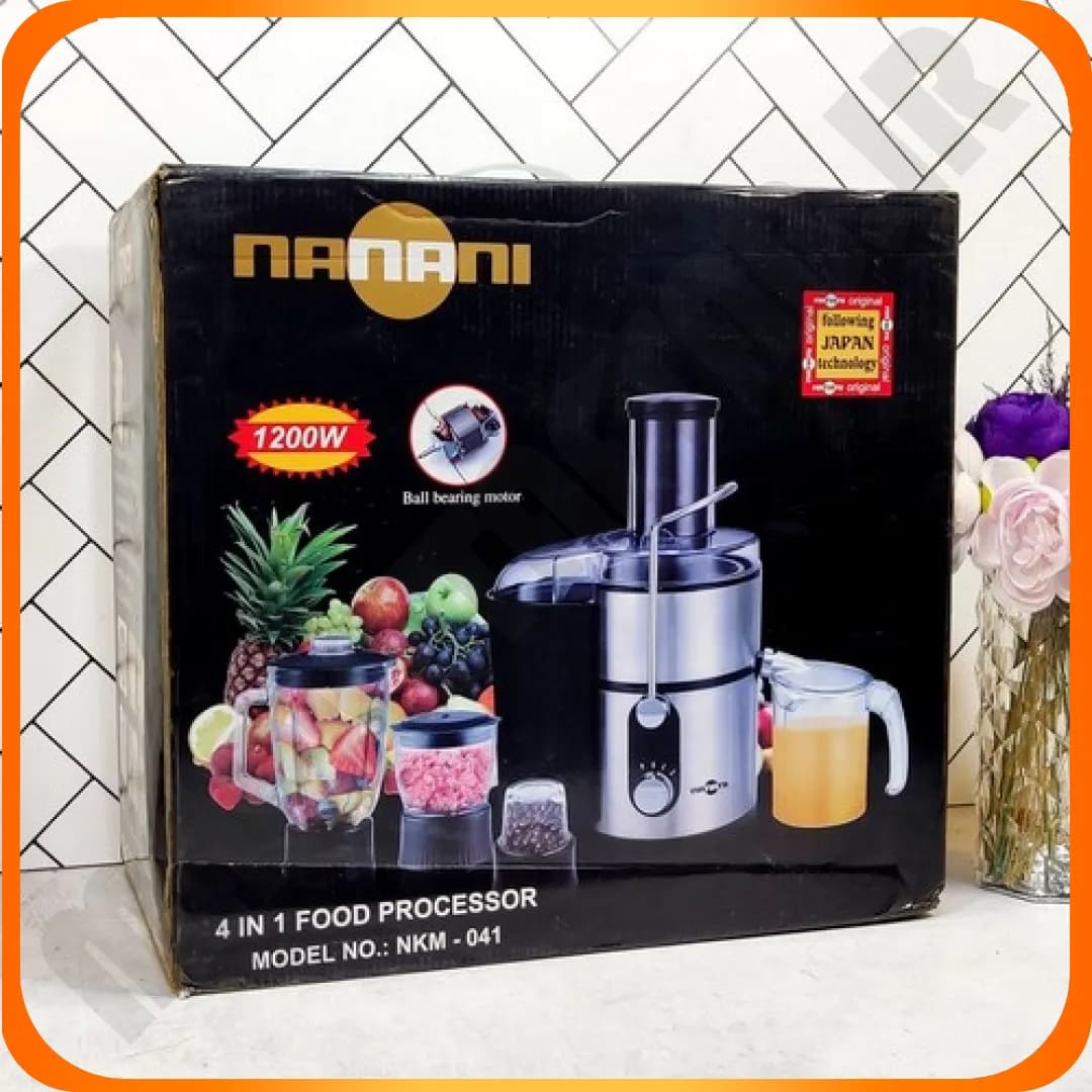 آبمیوه گیری مشکی 4 کاره nkm-041 nanani نانانی