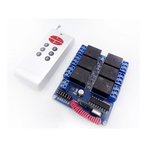 گیرنده 6 کانال کد فیکس به همراه ریموت با فرکانس 315Mhz