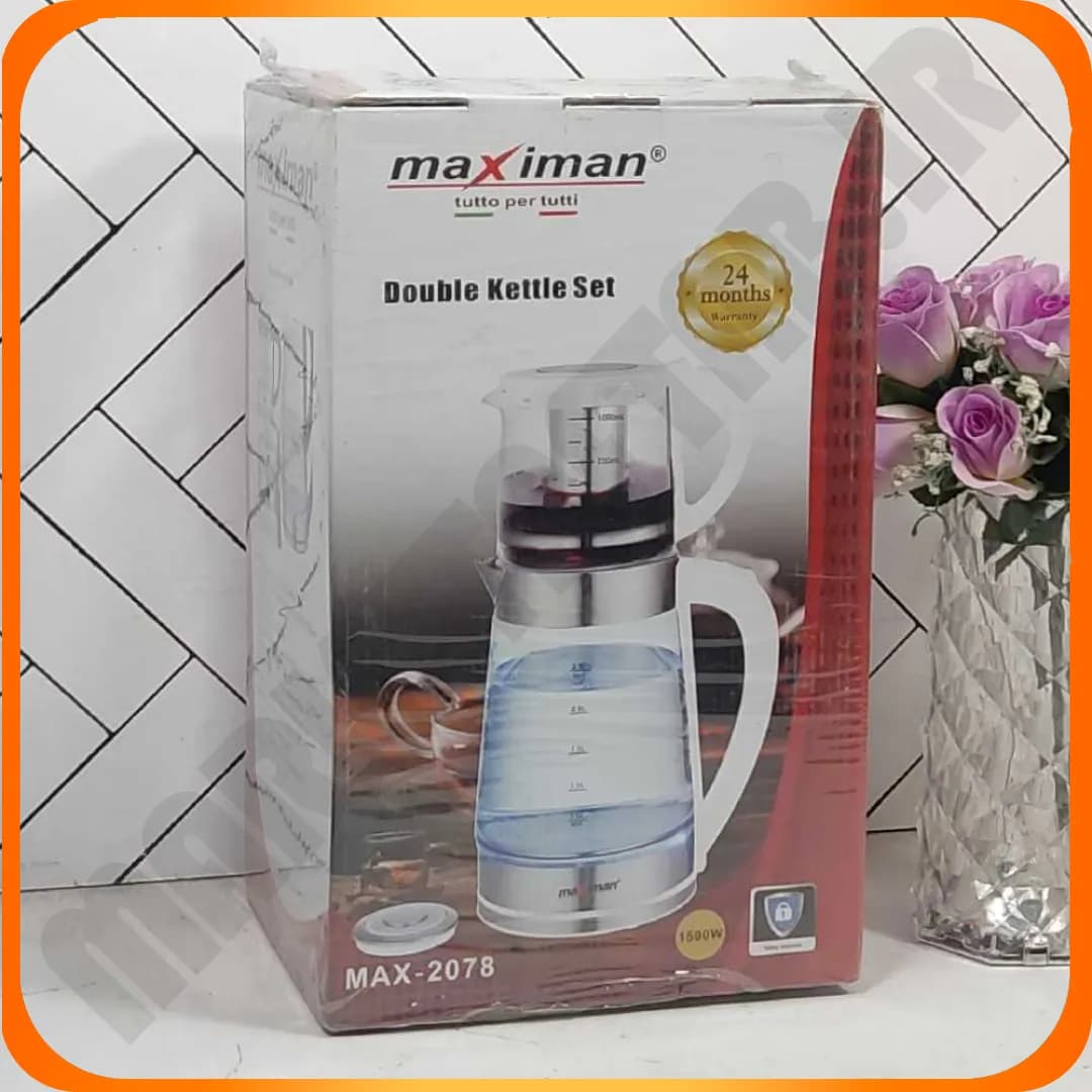 چای ساز روهمی 1500 وات MAX-2078 سفید مکسی من