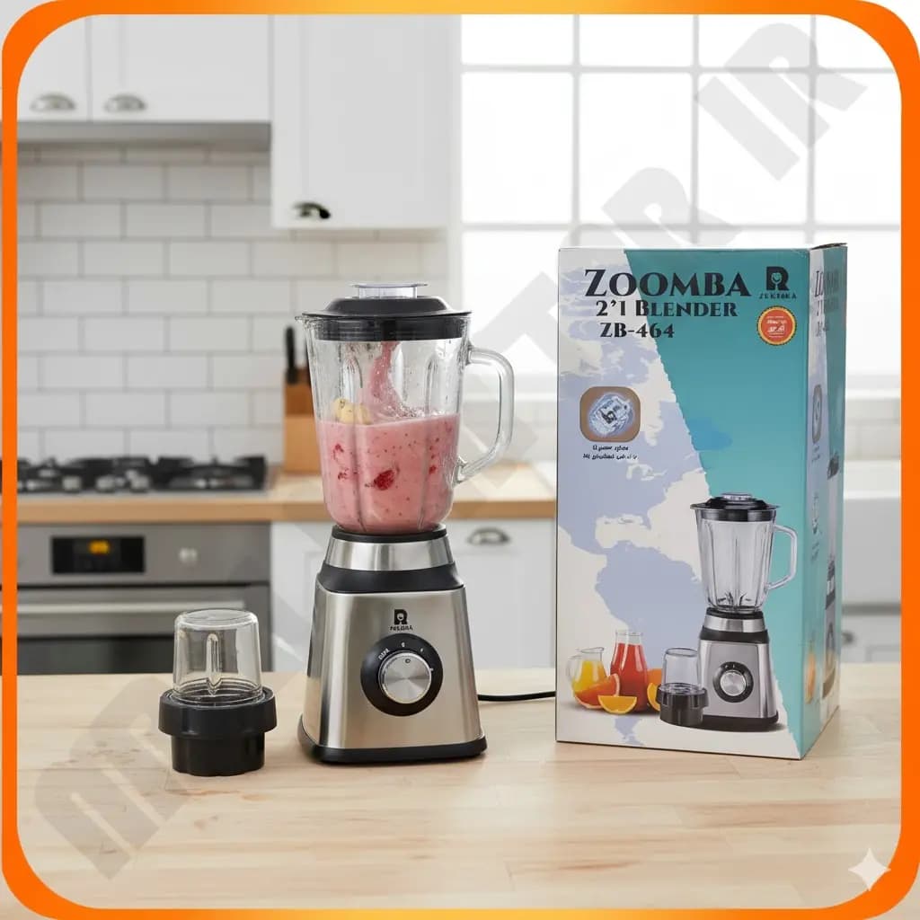 مخلوط کن و آسیاب 2 کاره ZB-464 زومبا — تصویر ۳