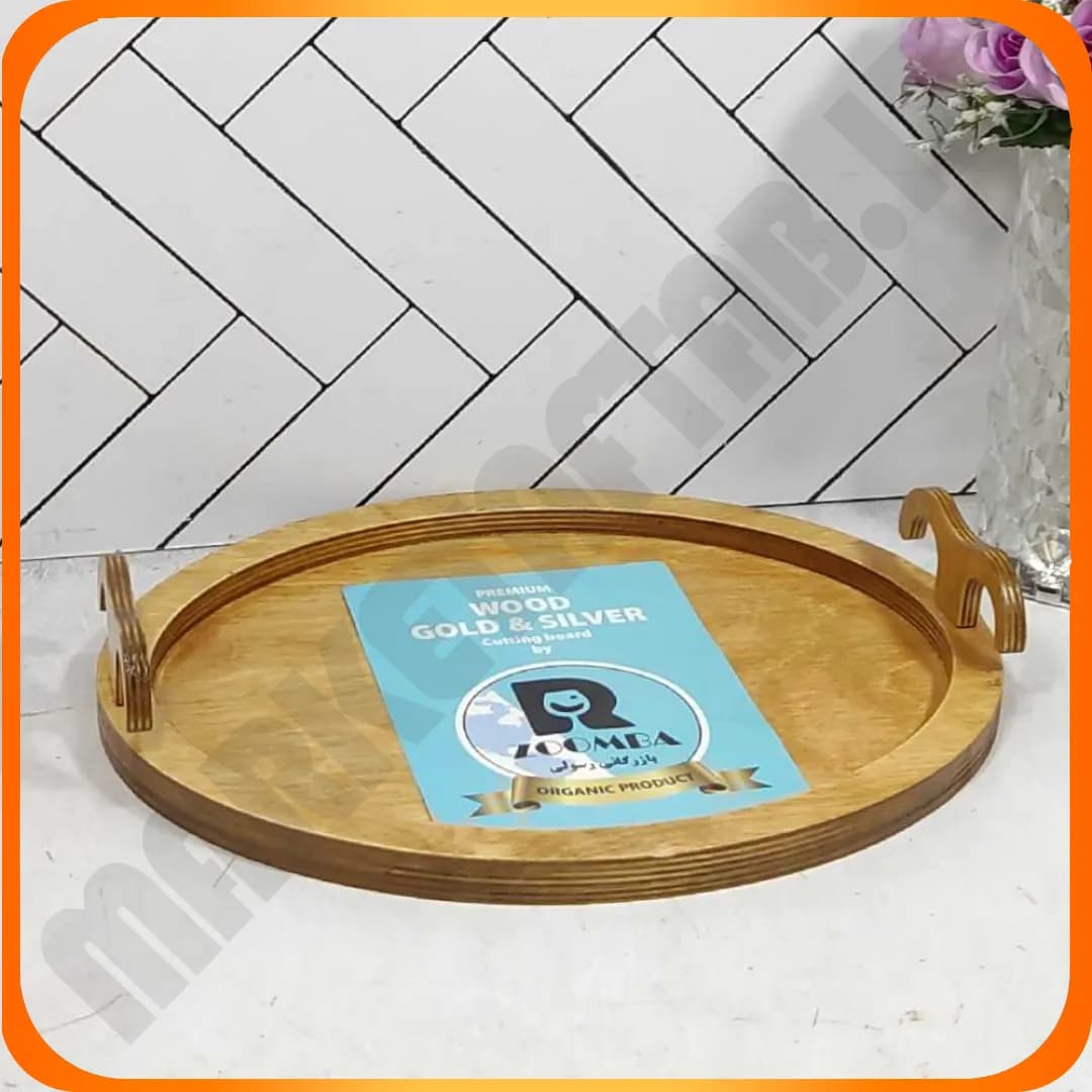 سینی تمام چوب بیضی بزرگ زومبا