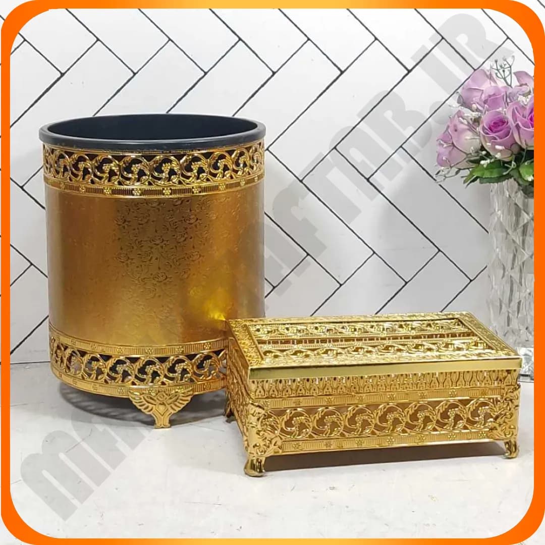 سطل و دستمال گرد غلطکی ونوس طلایی زومبا