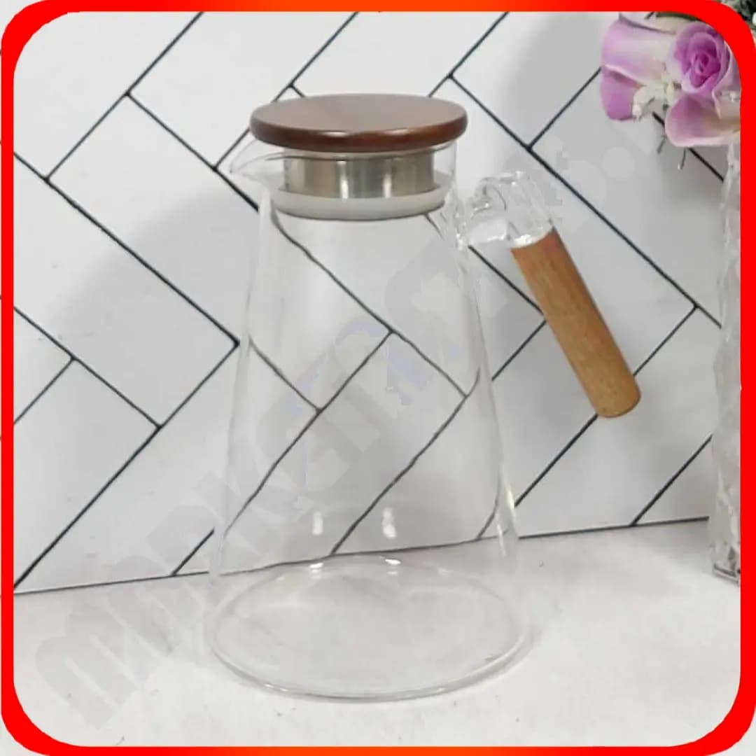 پارچ دسته چوبی استوانه 1.3 لیتر بلینا