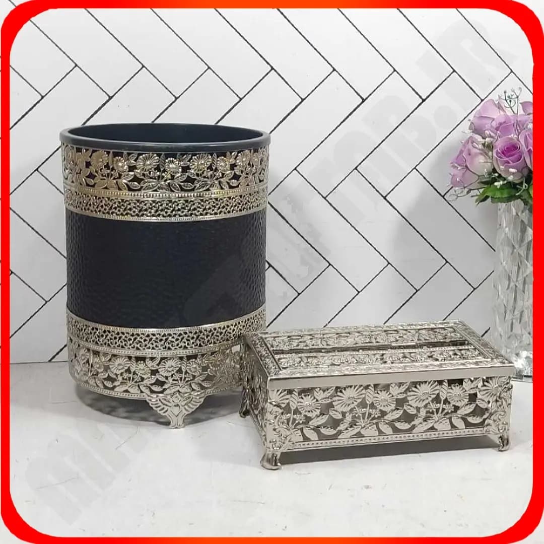 سطل ودستمال مشکی سیلور آفتاب زومبا