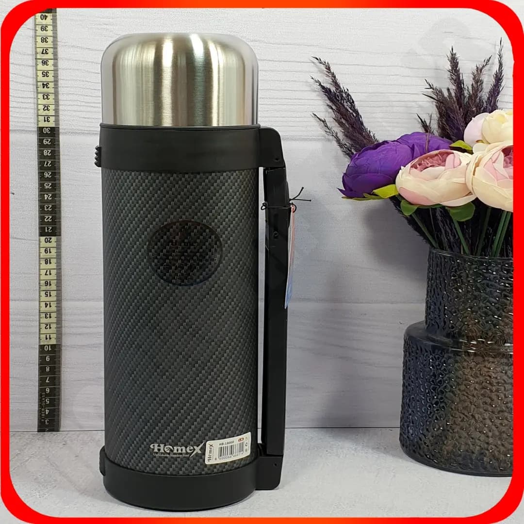 HOMEXHB1800D فلاکس 1/8 لیتر استیل طرح دار مسافرتی
