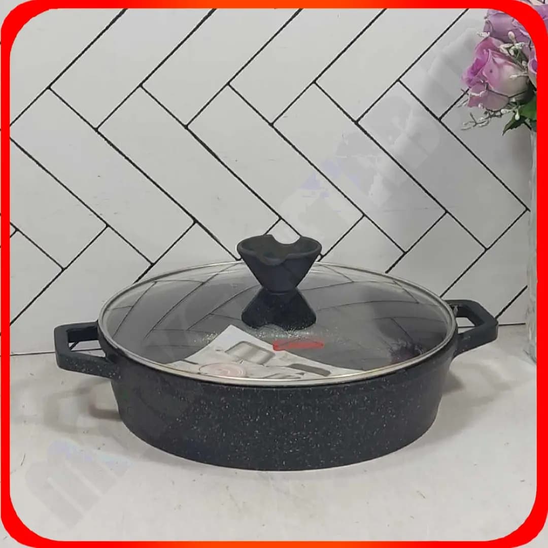 C تابه دودسته 26 دورو گرانیت مشکی در پیرکس کاندید