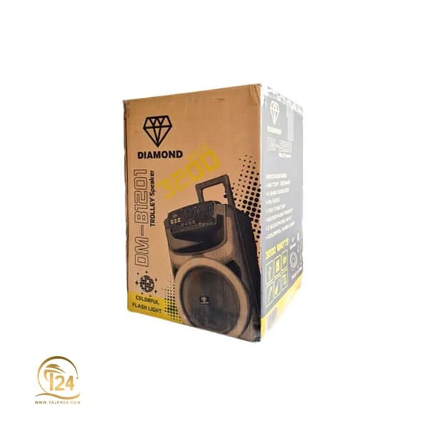 اسپیکر چمدانی DIAMOND مدل DM-B1201 — تصویر ۳