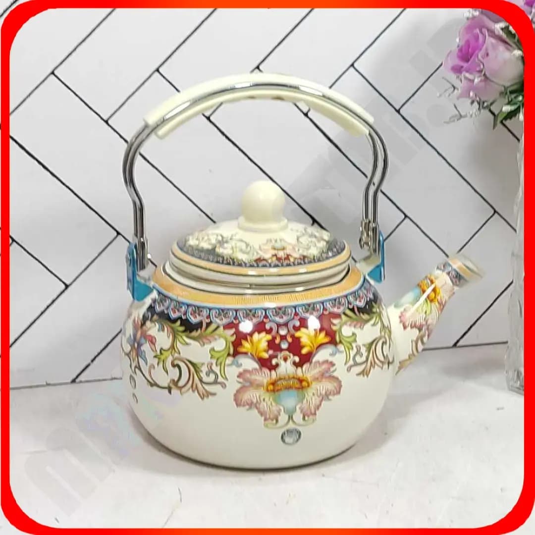 کتری 2/5 لیتر لعابی گلدار AF-XGH/5