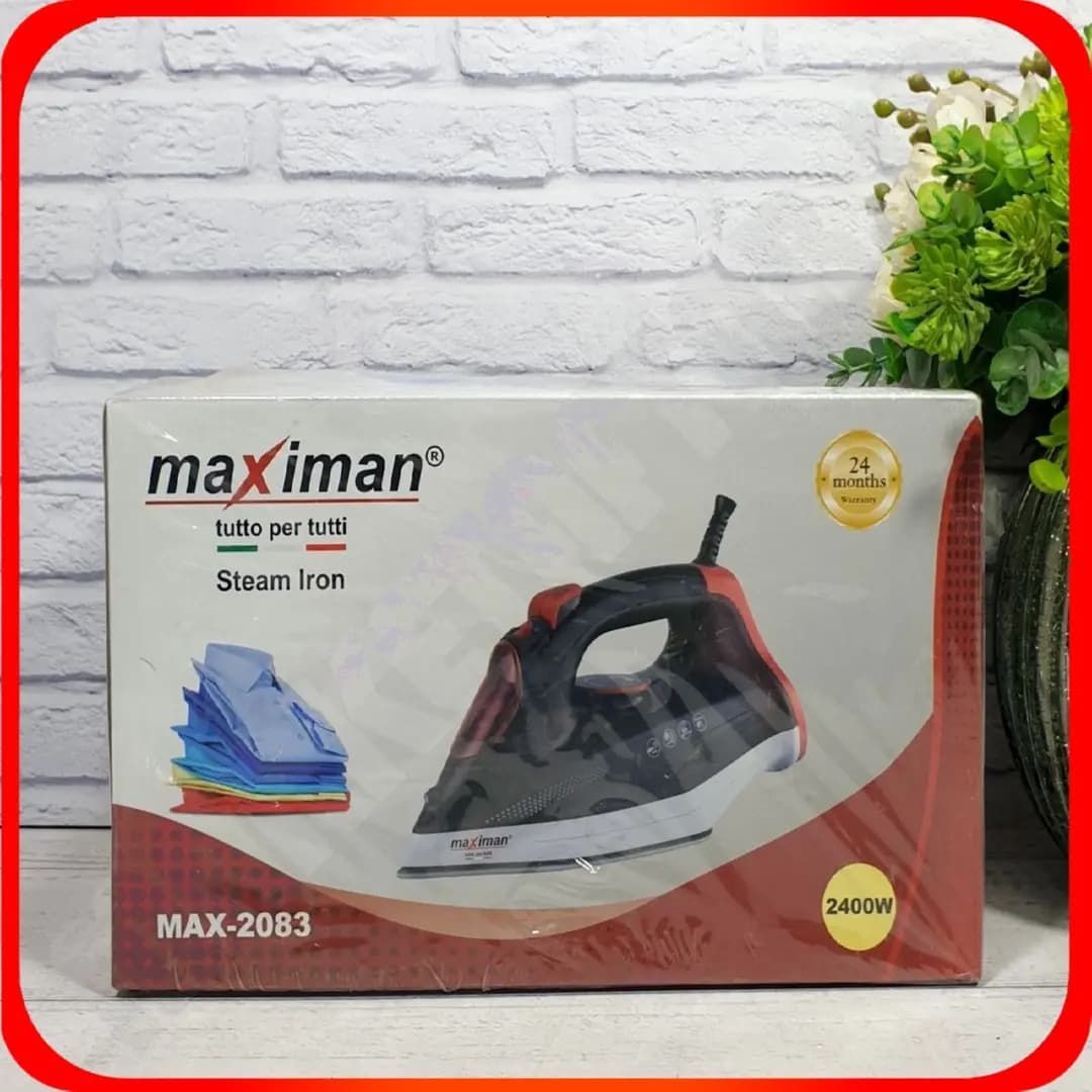 اتو 2400 وات بخار MAX-2083 مشکی مکسی من