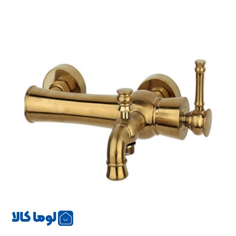 شیر حمام راسان مدل الیزه طلا مات — تصویر ۳