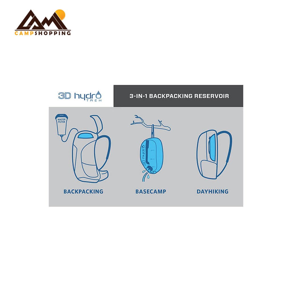 کمل بک گریگوری مدل HYDRO TREK 3D ظرفیت 3 لیتر — تصویر ۳