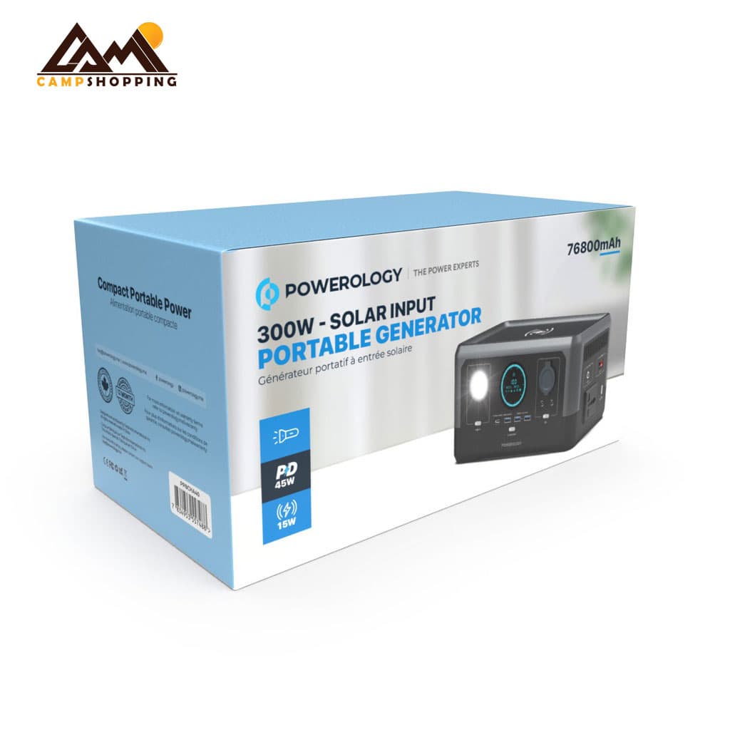 پاورژنراتور پاورولوجی وایرلس شارژ 300 وات مدل PPBCHA40 – ظرفیت 76800 میلی آمپر — تصویر ۲