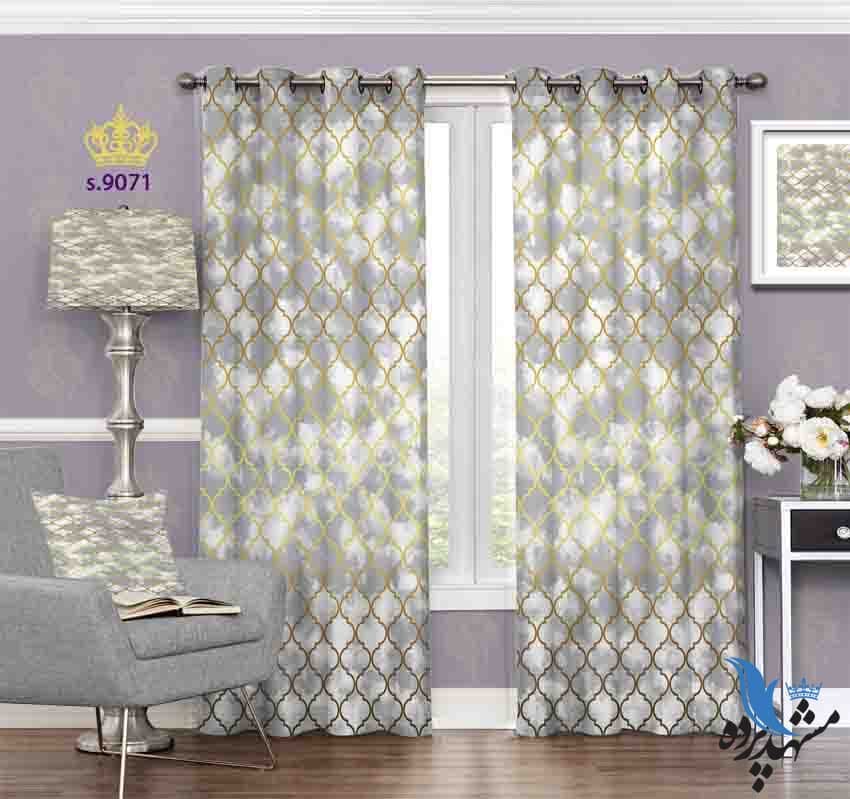 پرده پانچ اسلیمی طرح پتینه کد S9071
