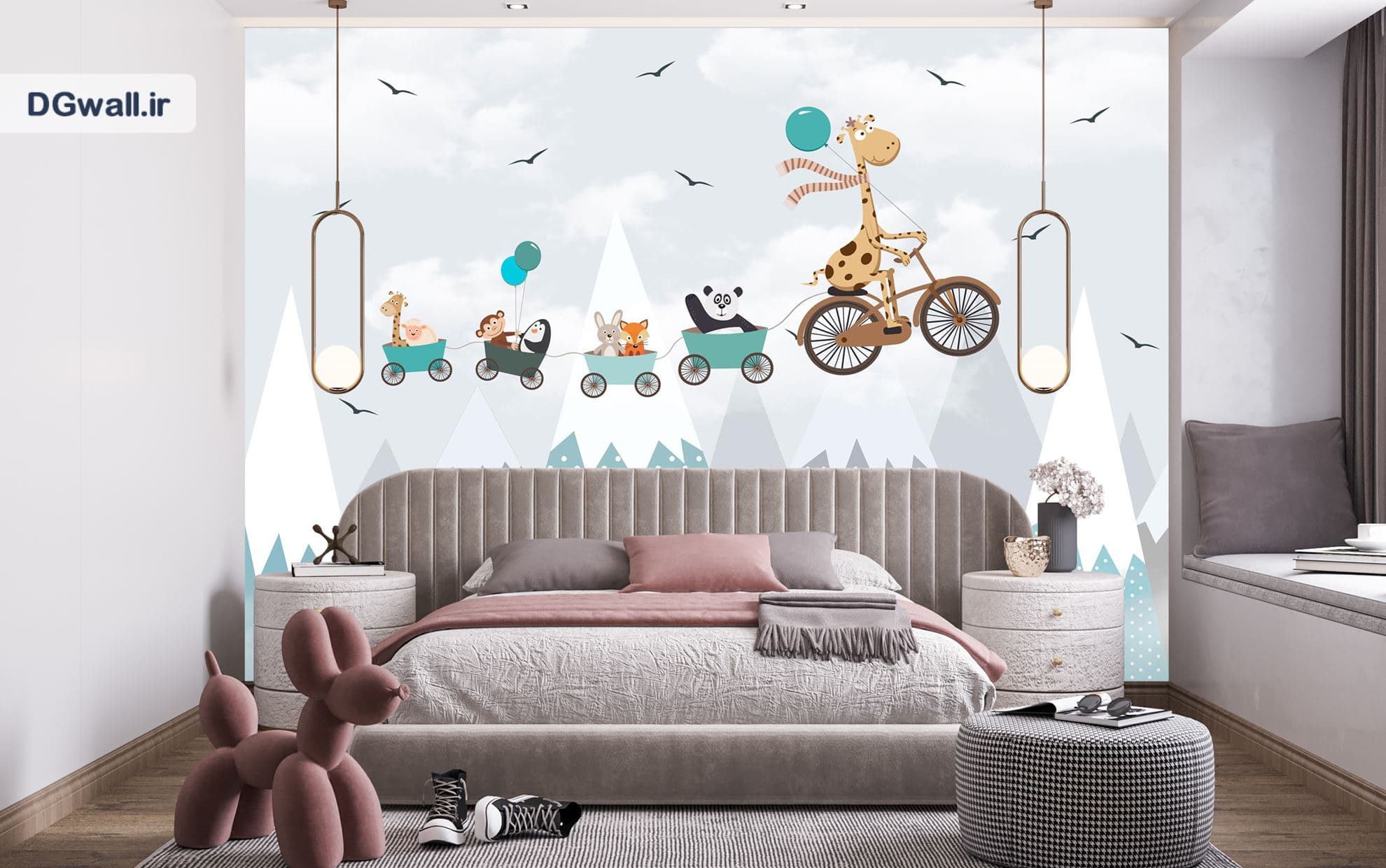 پوستر دیواری اتاق کودک زرافه B0263