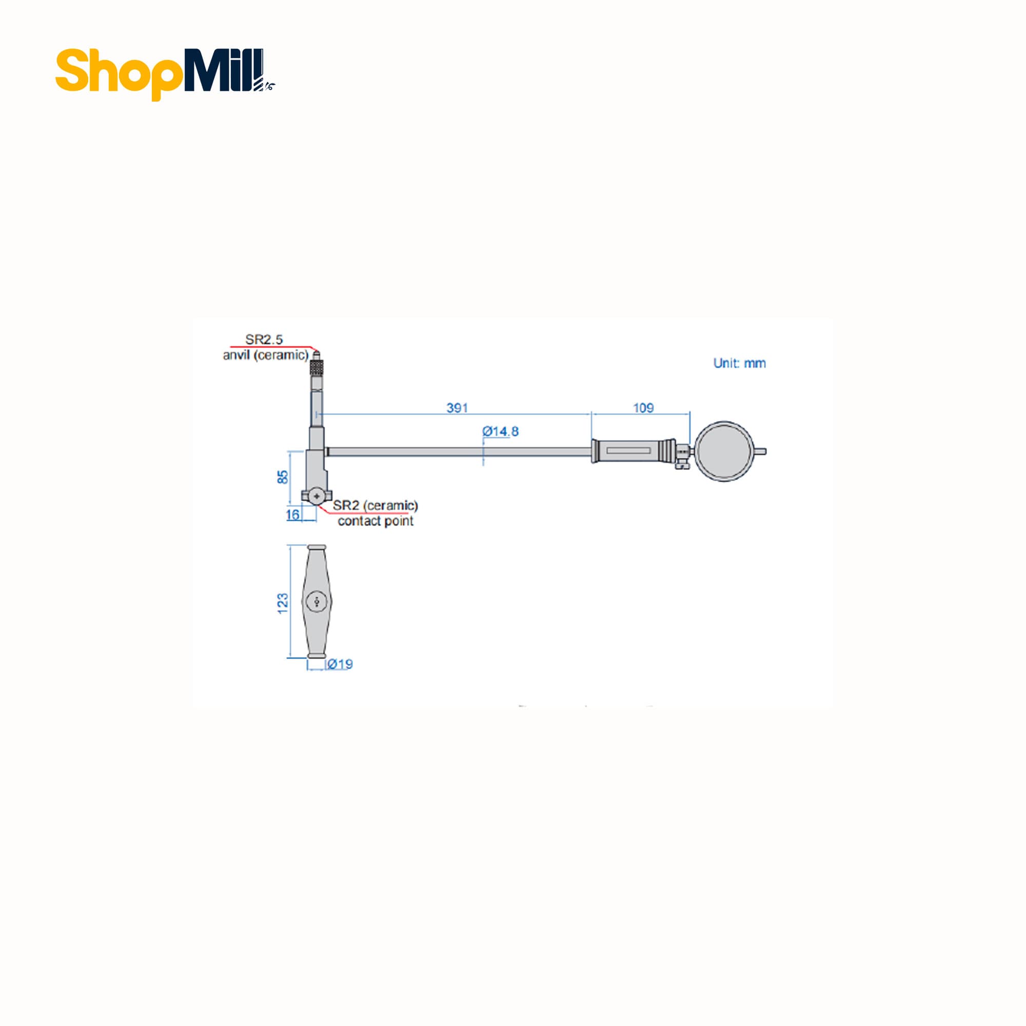 بورگیج اینسایز (Insize) 800-400 میلی متر مدل 800-2828 — تصویر ۲