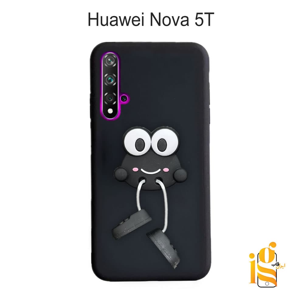 قاب عروسکی طرح قورباغه برای موبایل هوآوی Nova 5T — تصویر ۲