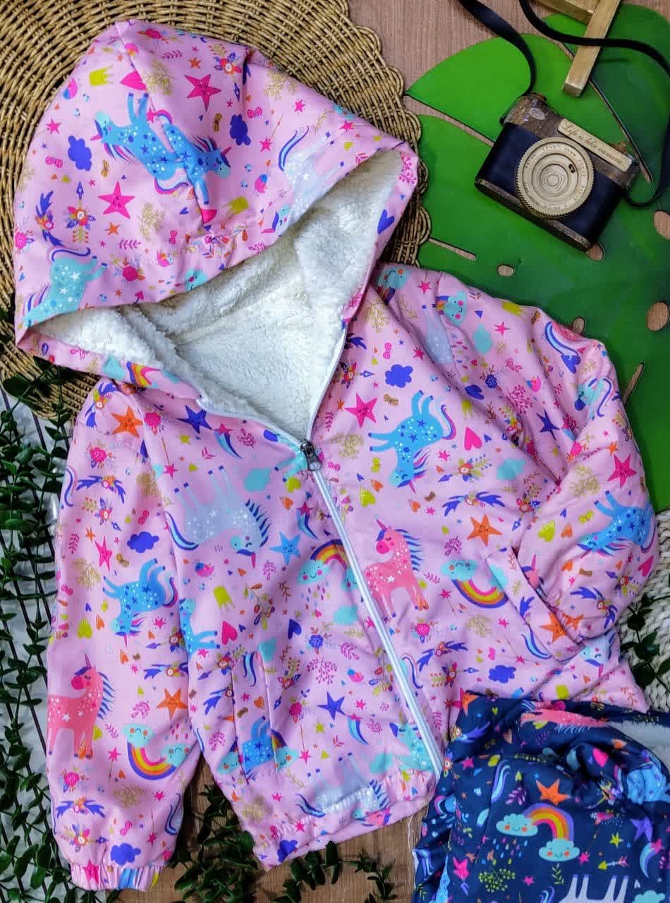 کاپشن بچگانه طرح تک شاخ