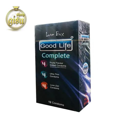کاندوم گودلایف کامپلیت سری لاوباکس(Goodlife Complete)-12عددی