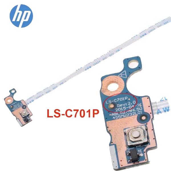 برد دکمه پاور لپ تاپ HP 15-BA