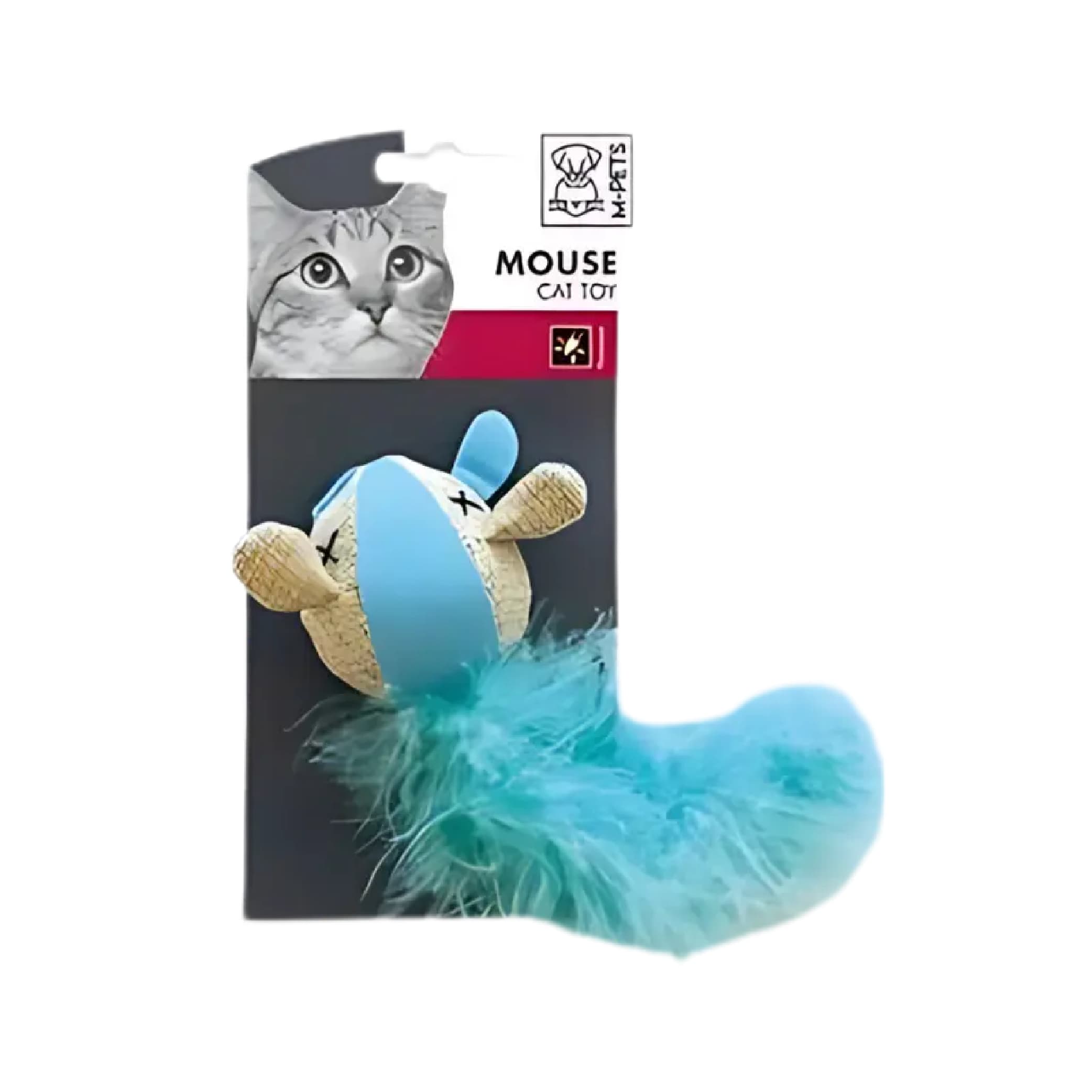 اسباب بازی گربه مدل موش و پروانه بلک لایت ام پتز M-Pets — تصویر ۳