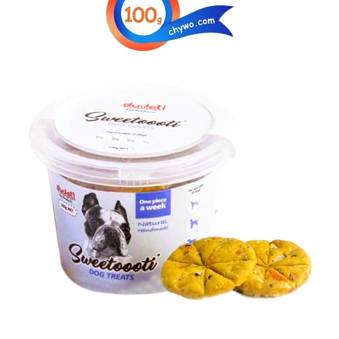 تشویقی سگ دودوتی مدل کوکی وزن 100 گرم Dudoti Dog Biscuit