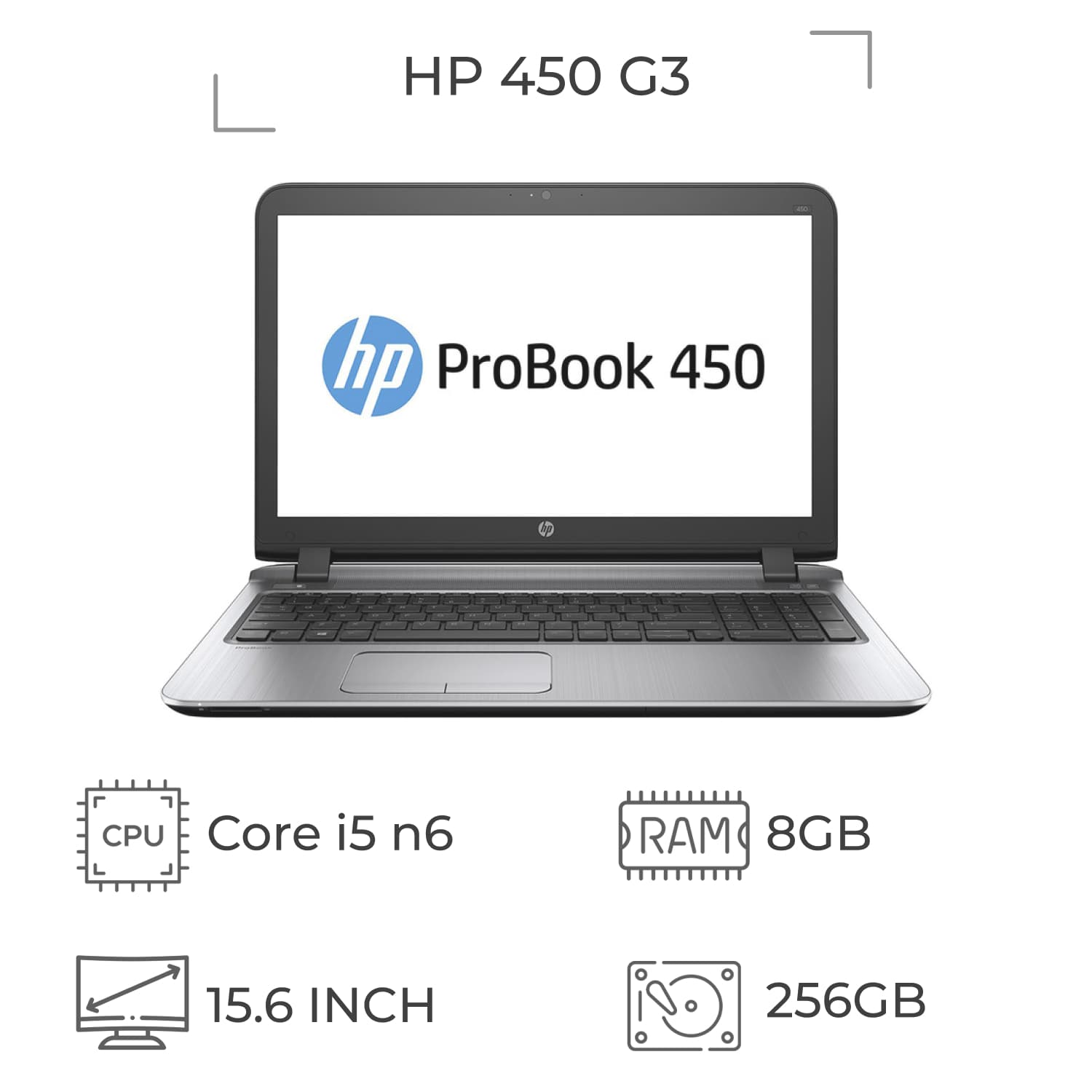 لپ تاپ استوک اچ پی HP ProBook 450 G3 پردازنده i5 نسل 6