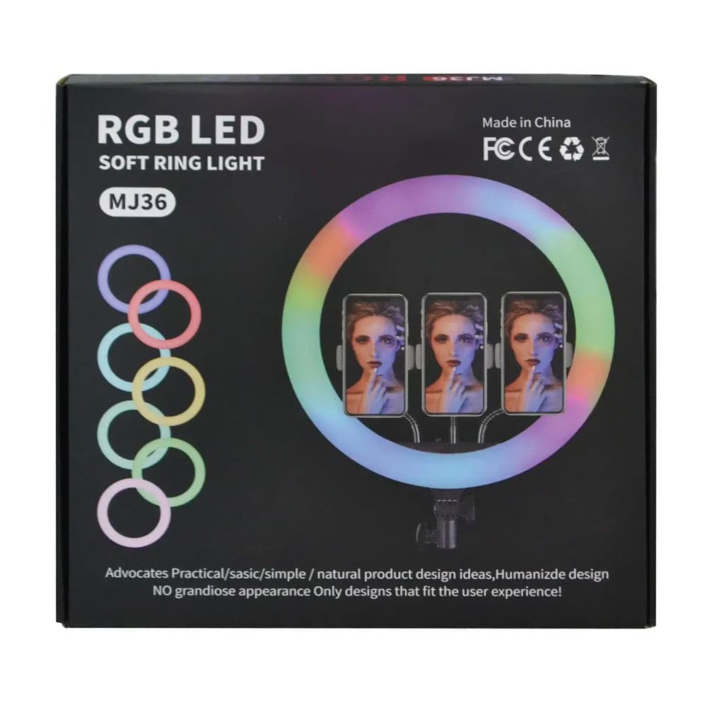 رینگ لایت Jmary مدل MJ36RGB — تصویر ۲