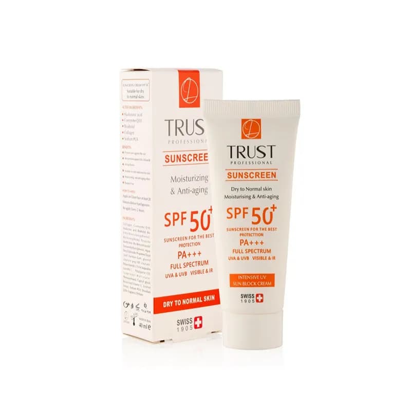 کرم ضد آفتاب تراست بی رنگ و کنترل چربی (پوست مختلط تا چرب) SPF50 — تصویر ۲