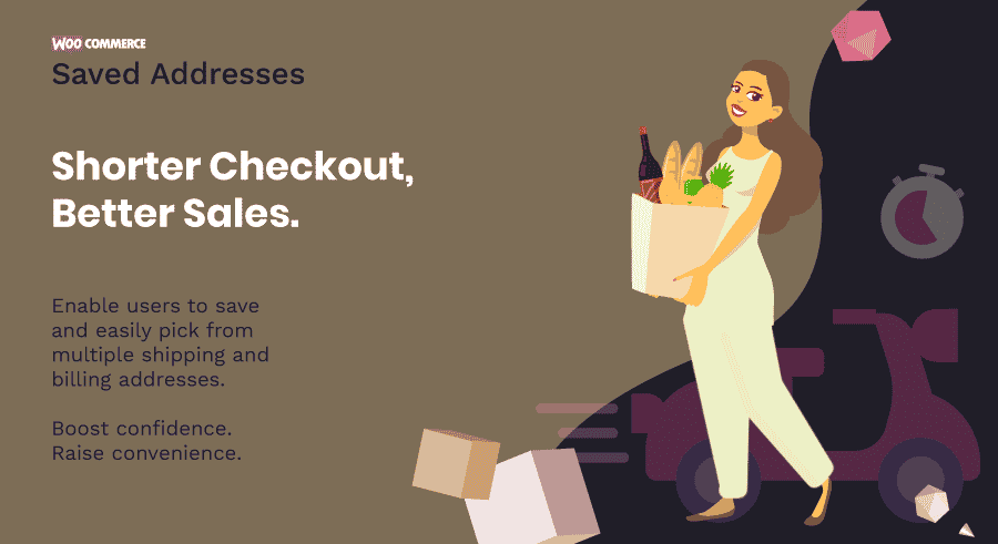 دانلود افزونه وردپرس Saved Addresses For WooCommerce