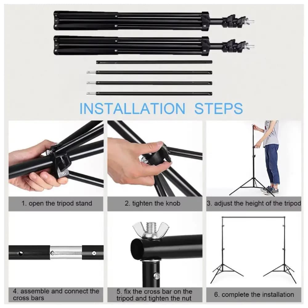 سه پایه نگهدارنده فون پرتابل Portable Background holder 280 pro — تصویر ۴