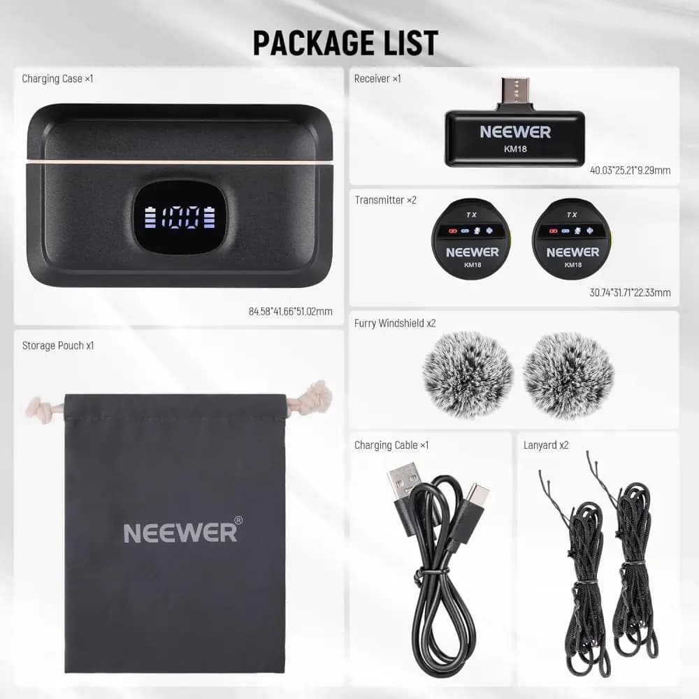 میکروفون بی‌سیم NEEWER KM18 — تصویر ۶