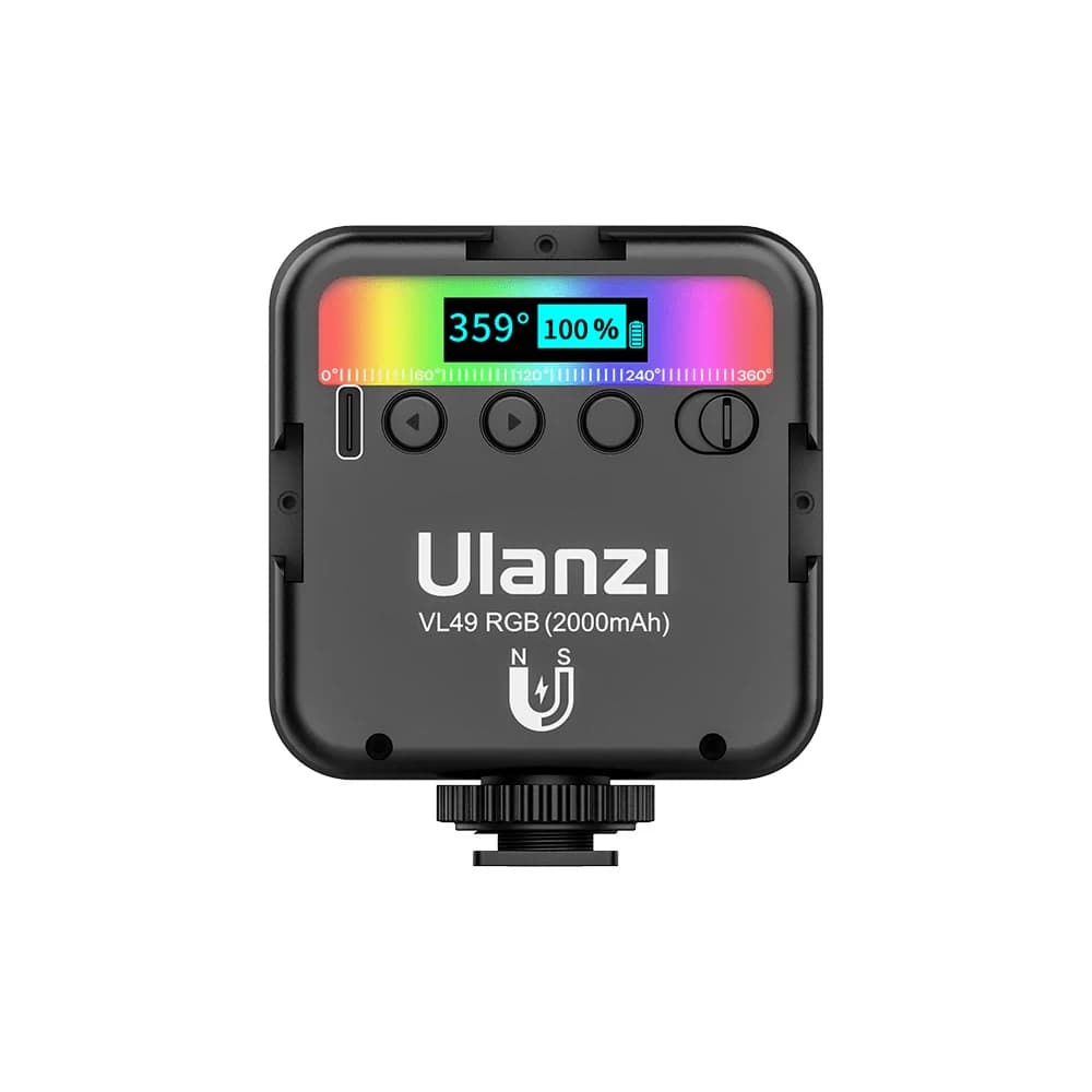 نور ثابت ال ای دی جیبی Ulanzi VL49 RGB — تصویر ۸