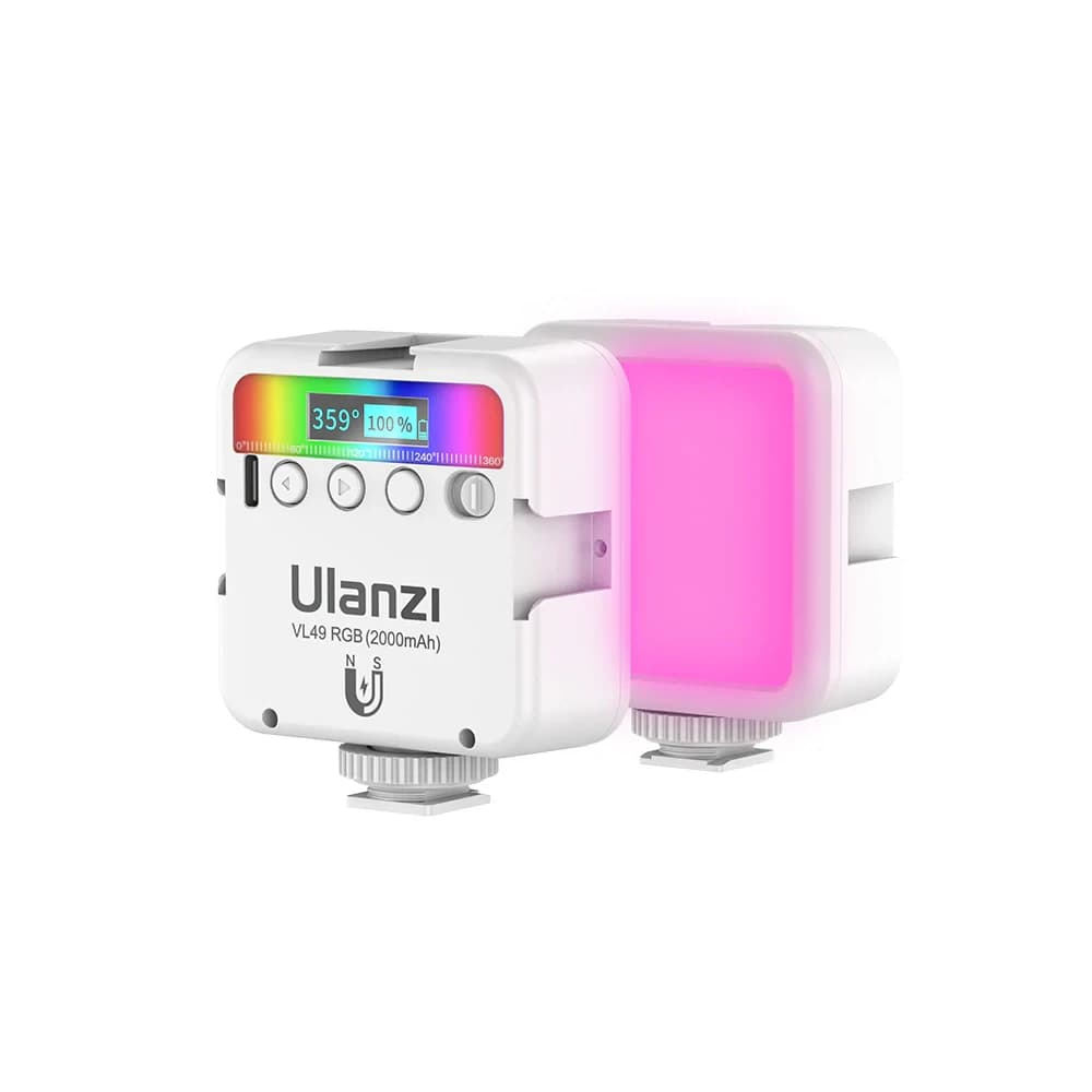نور ثابت ال ای دی جیبی Ulanzi VL49 RGB — تصویر ۳