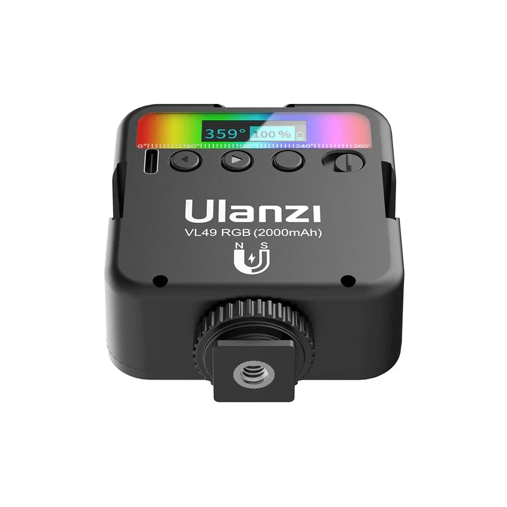 نور ثابت ال ای دی جیبی Ulanzi VL49 RGB — تصویر ۷