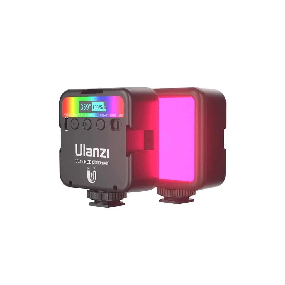 نور ثابت ال ای دی جیبی Ulanzi VL49 RGB — تصویر ۴