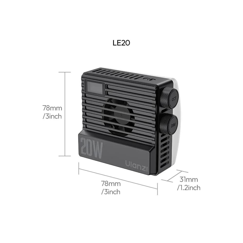 ویدئو لایت اولانزی Ulanzi LE20 20W — تصویر ۶