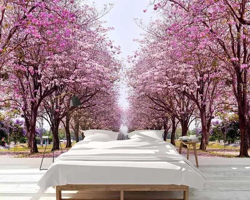 پوستر دیواری شکوفه های صورتی — تصویر ۲