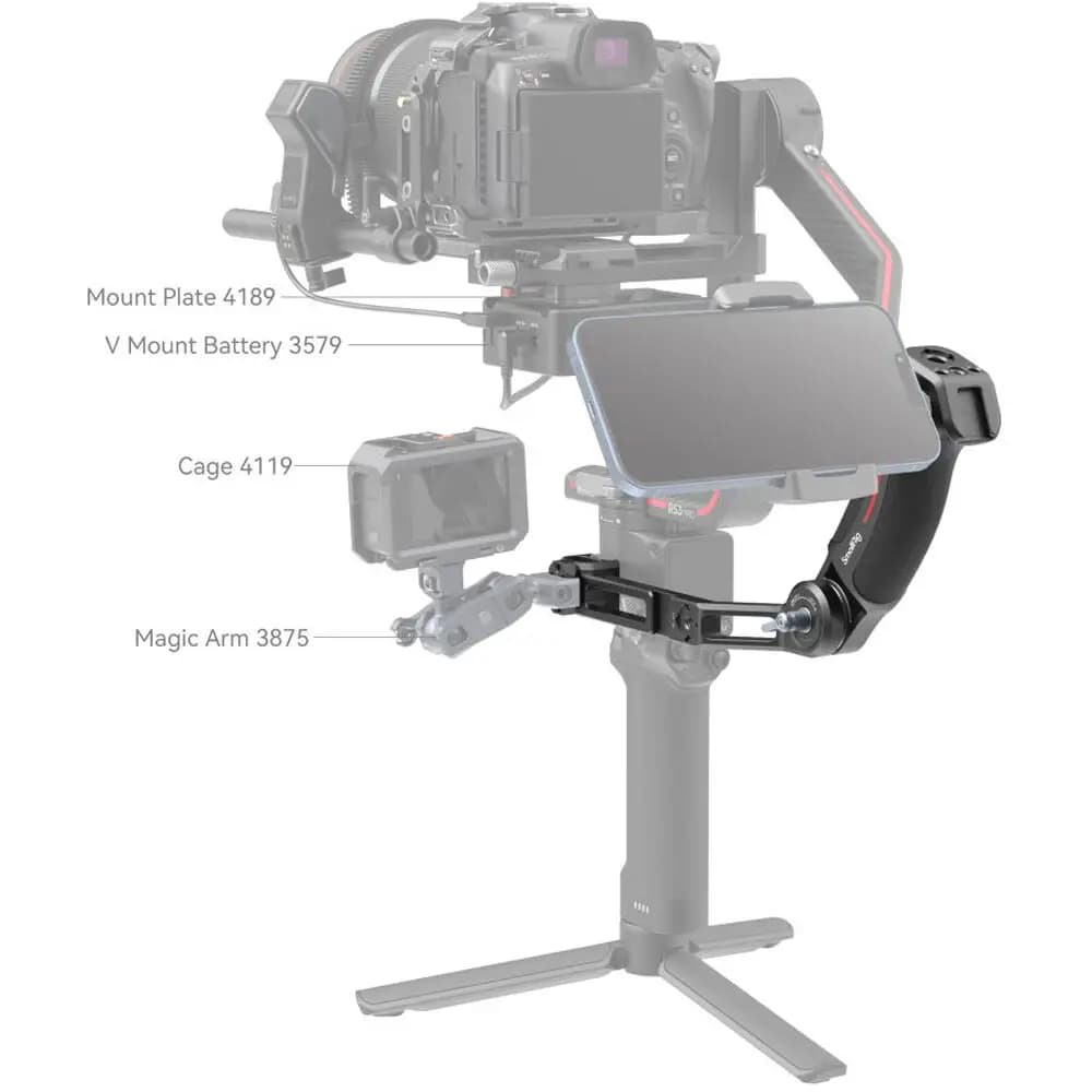 دسته گیمبال SmallRig 3028C for DJI RS 2,RSC 2,RS 3,RS 3Pro,RS 3Mini,RS 4,RS 4Pro — تصویر ۲