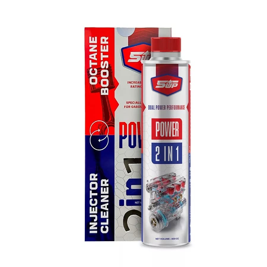 اکتان بوستر و انژکتور شوی دو کاره فایوآپ مدل Power 2 in 1 حجم 400 میلی لیتر بسته 3 عددی — تصویر ۲