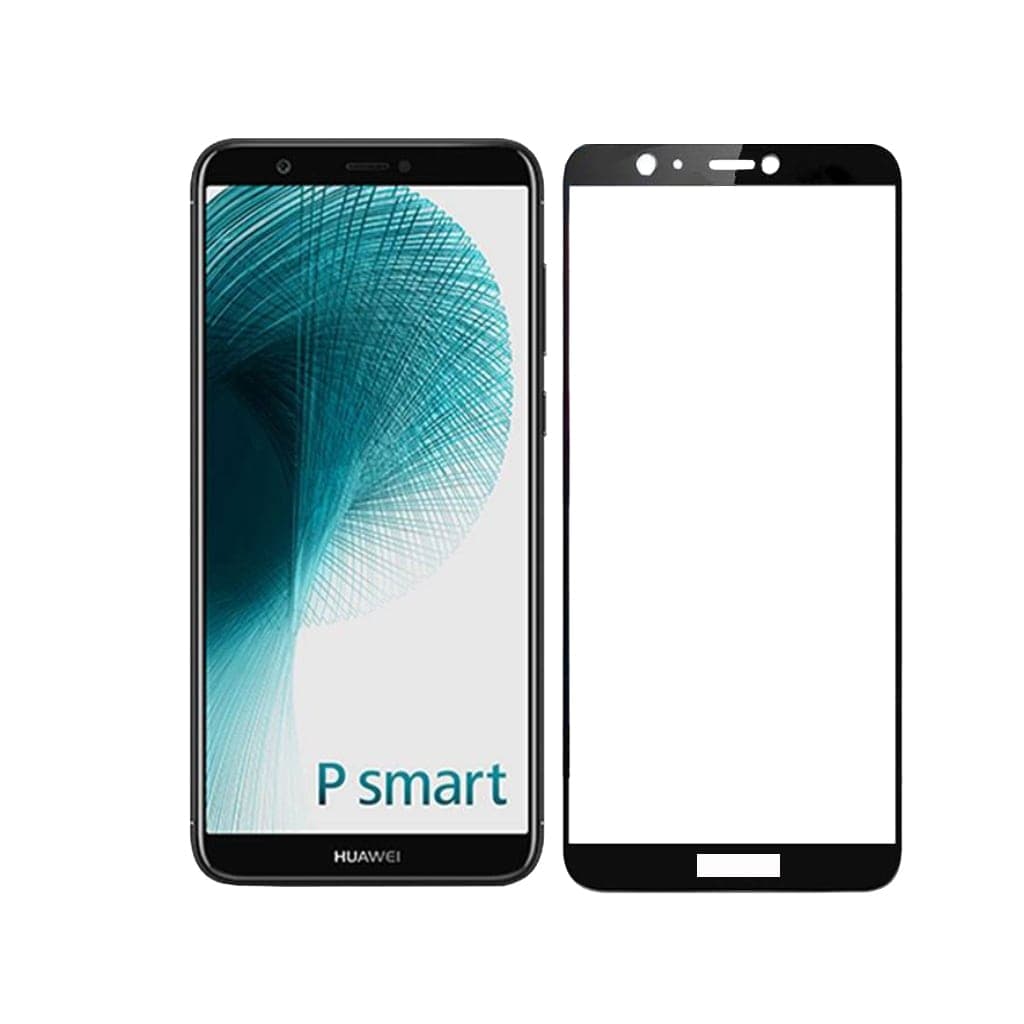 گلس تمام صفحه هواوی P Smart 2018 شیشه ای تمام چسب 6D