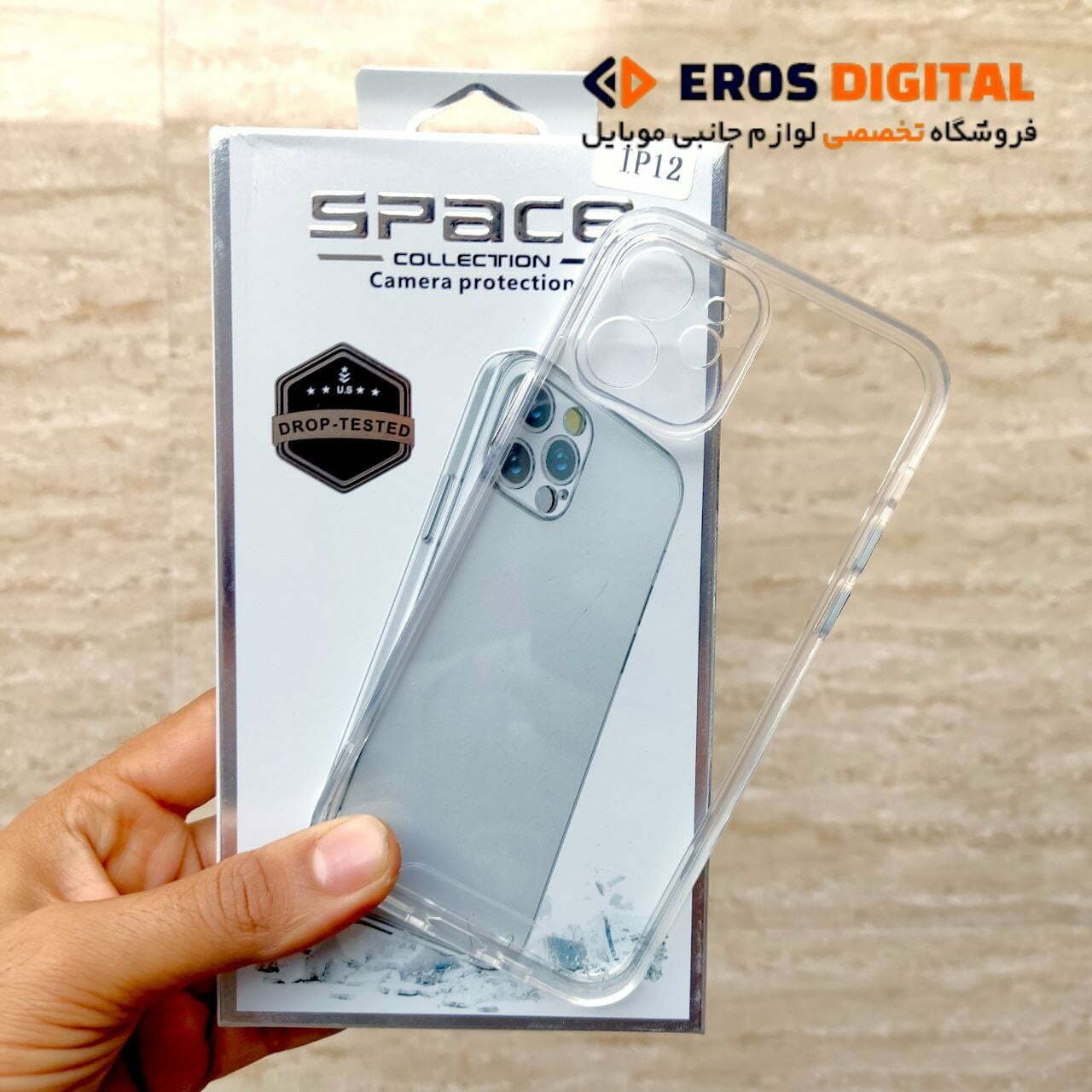 قاب شفاف iPhone 12 مدل Space Collection محافظ لنز دار
