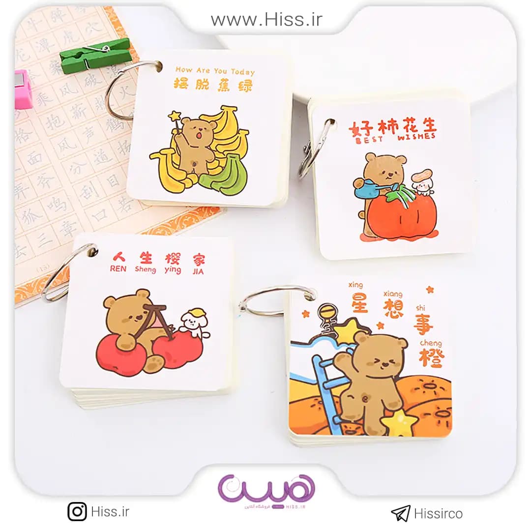 دفترچه حلقه ای خرس قهوه ای