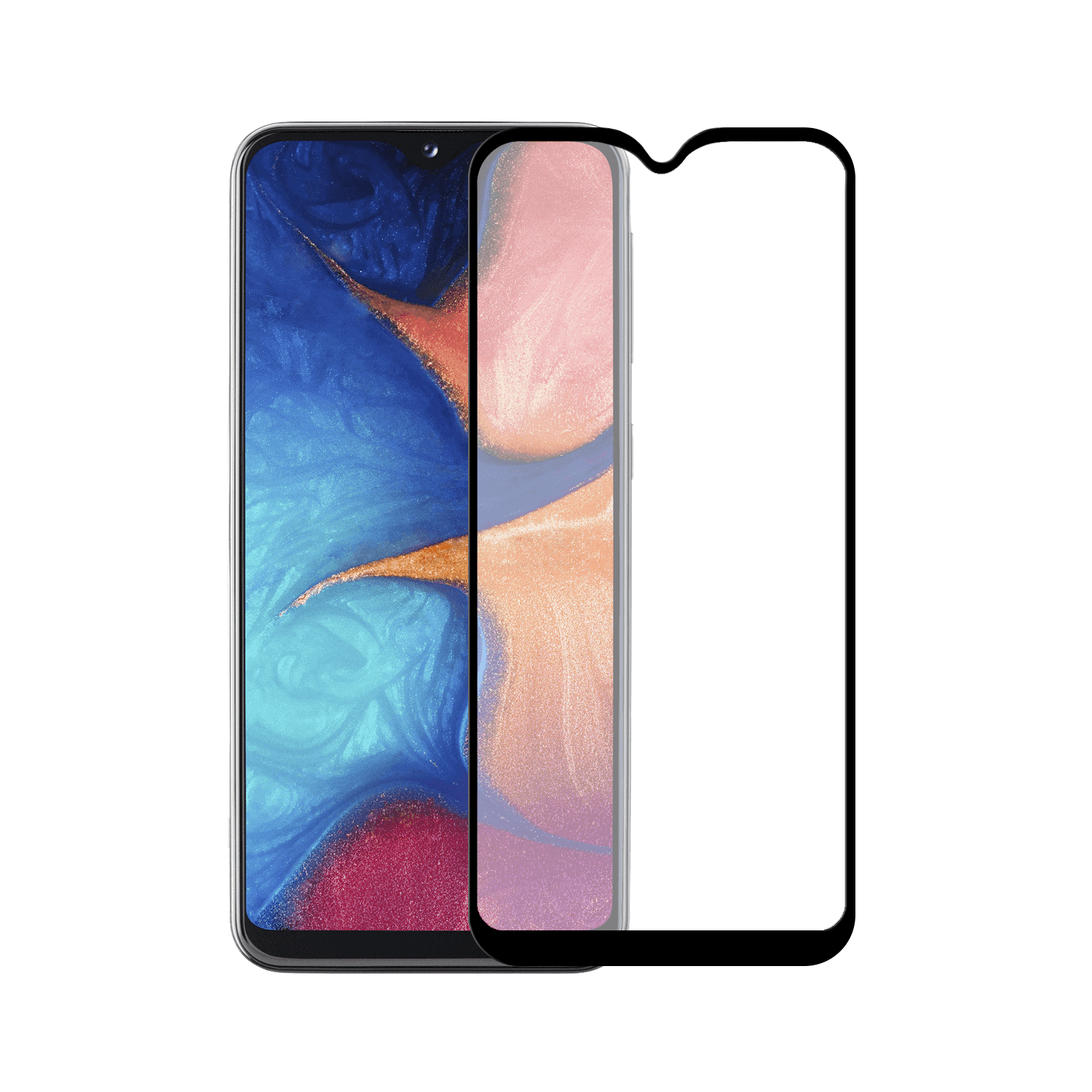 گلس Samsung Galaxy A20s مدل 13D شفاف تمام صفحه