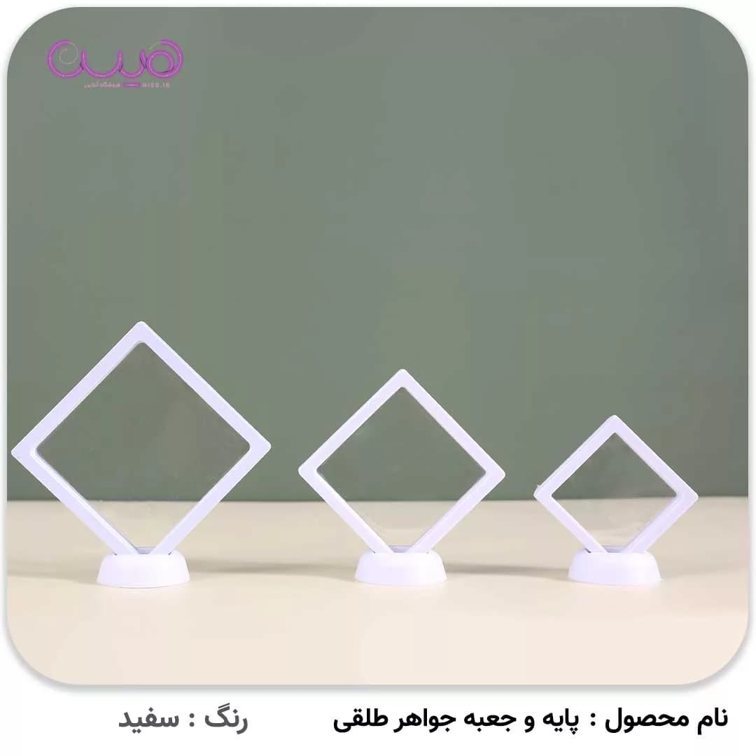 پایه و جعبه جواهر طلقی (رنگبندی رندوم) — تصویر ۵